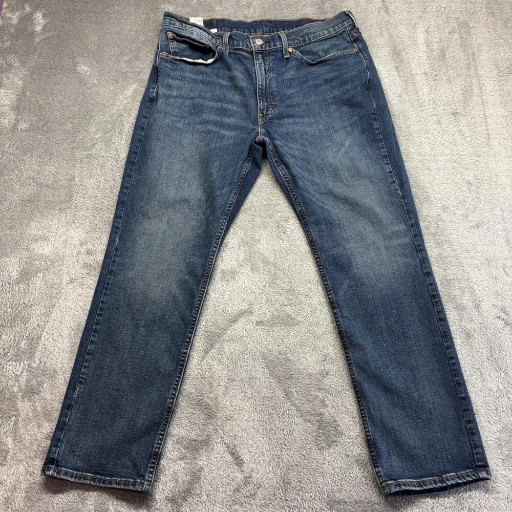 Levi's 514 Straight Fit Jeans Mens 36x30 Blue Good Stretch Zip Fly 514-1711